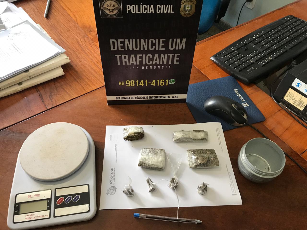 POLÍCIA CIVIL PRENDE HOMEM POR TRÁFICO DE DROGAS NO MARABAIXO